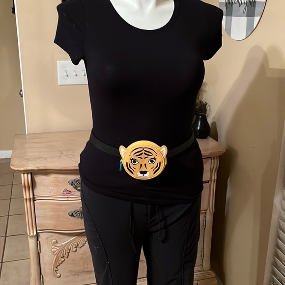 Coin Card Purse Bag Tiger Belt Wallet Fanny Pack - Picture 2 of 10